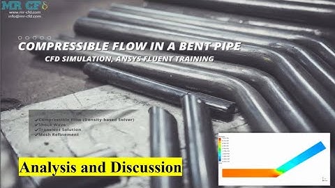 Compressible Flow in a Bent Pipe CFD Simulation