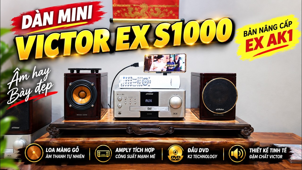 Victor EX S1000 Wood Cone Mini System - What Makes This Worthy