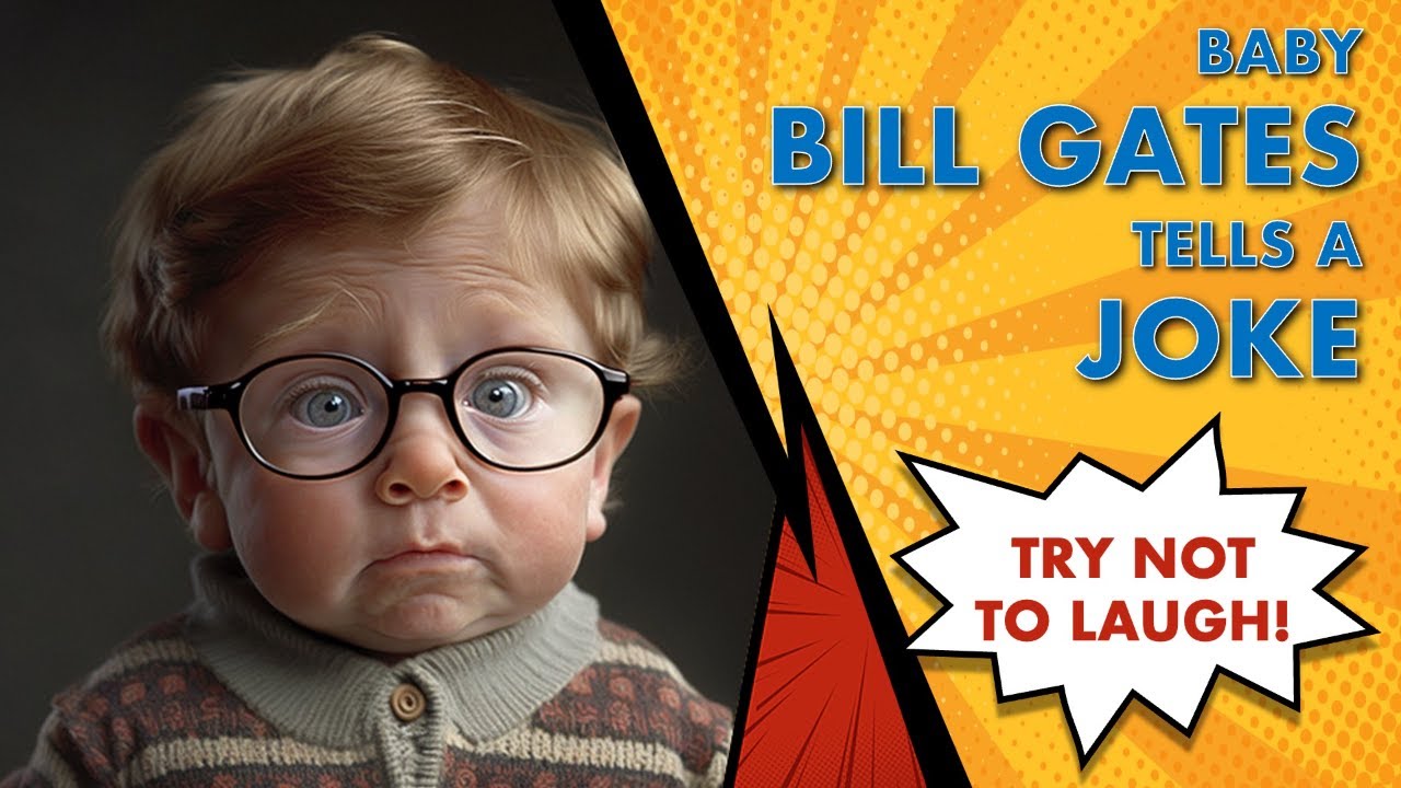 Baby Bill Gates tells a HILARIOUS Joke! 🤣