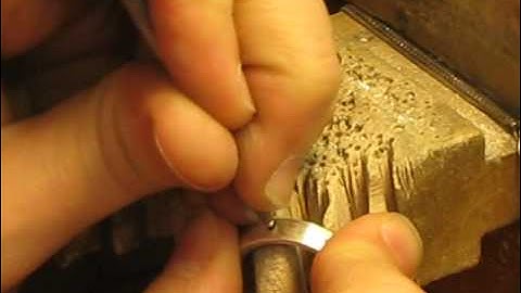 How to Burnish or "flush" set stones Tutorial by Cristina Hurley