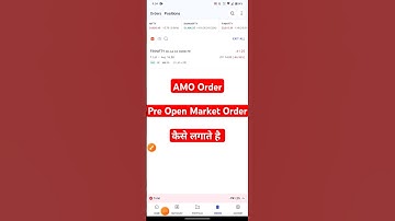 Amo order , pre open market order kaise lagate hai #shorts #viralshorts