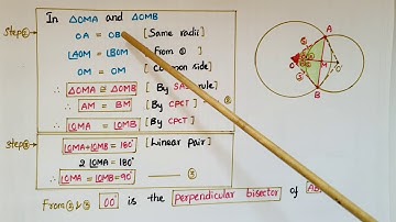 Q3- Ex10.3-If two circles intersect at two points, prove that their centres lie on the perpendicular