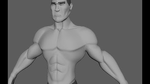3d model of body builder| maya | download.