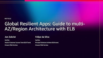 AWS re:Invent 2025 - Global Resilient Apps: Guide to Multi-AZ/Region Architecture with ELB (NET311)