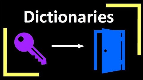 Dictionaries : Python Basics