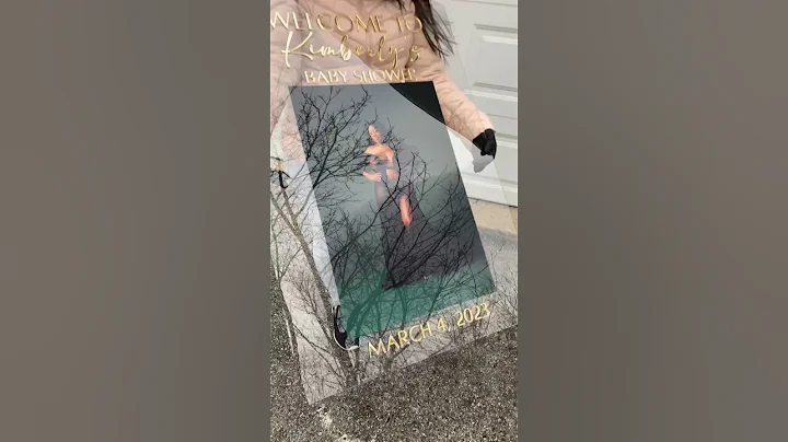 Customizable baby shower photo welcome sign! Perfect as keepsake for years to come.