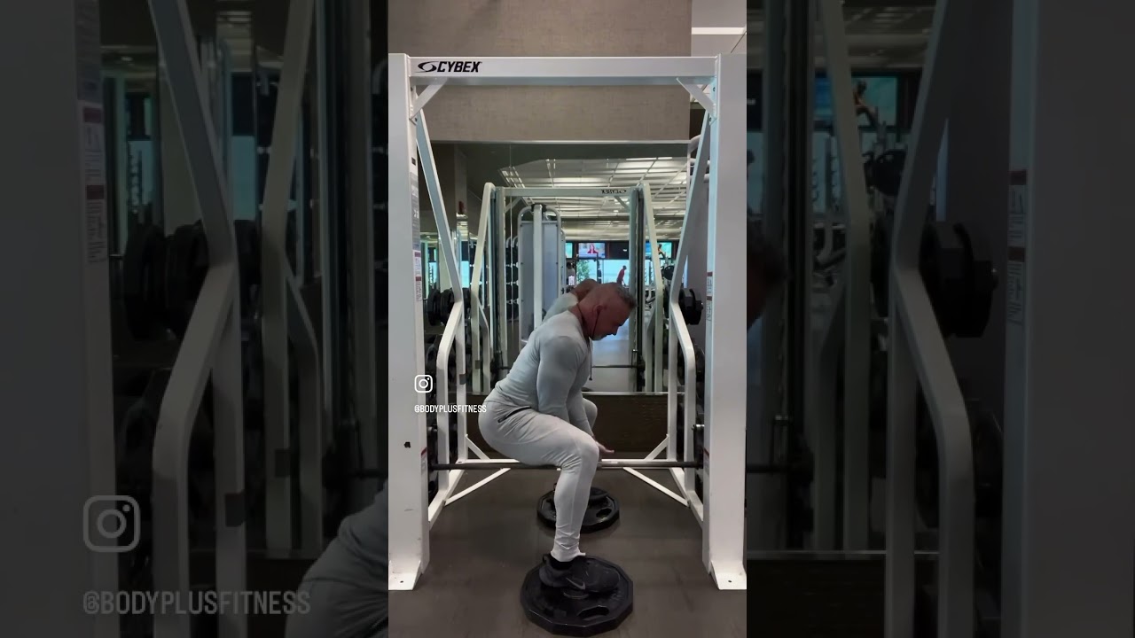 Sumo squats in the Smith machine are a great way to work your legs and glutes safely.