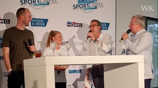 Werders Ole Werner und Ricarda Walkling zu Gast beim WK-Sportgipfel