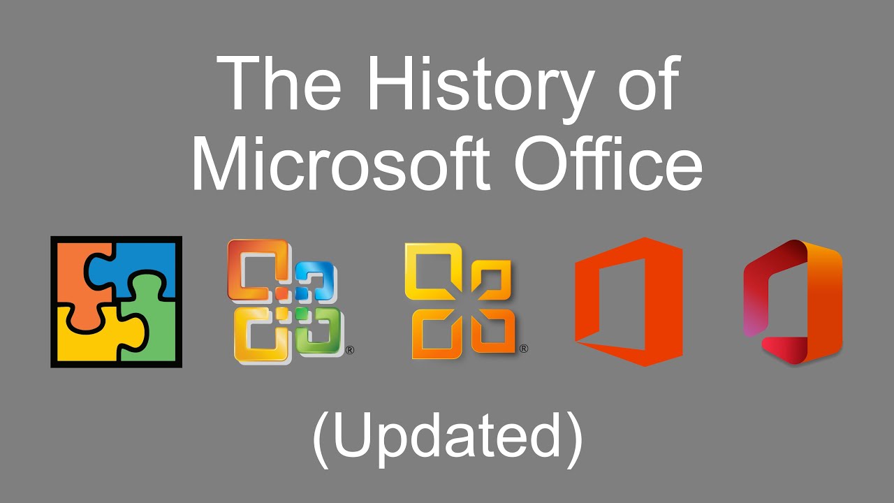 The History of Microsoft Office (Updated) - YouTube