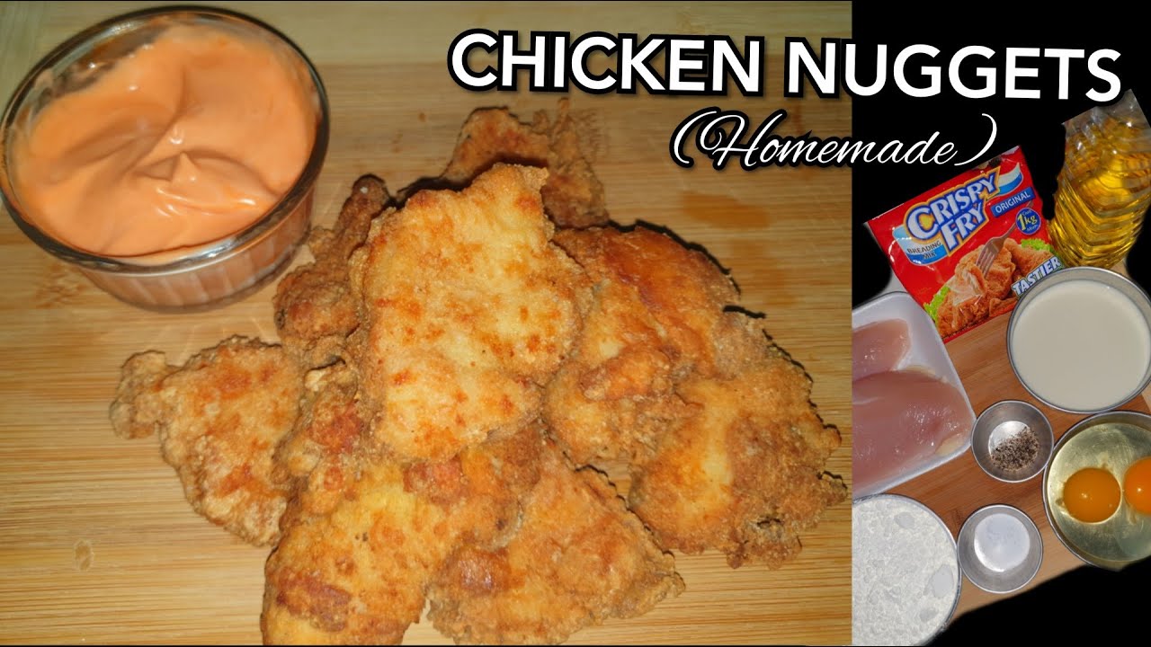 CRISPY HOMEMADE CHICKEN NUGGETS RECIPE How to make EXTRA CRISPY