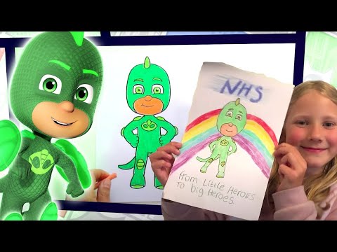 PJ Masks en Español 💚 ¡Aprende a dibujar a Gekko 2! 🎨 Dibujos Para Niños