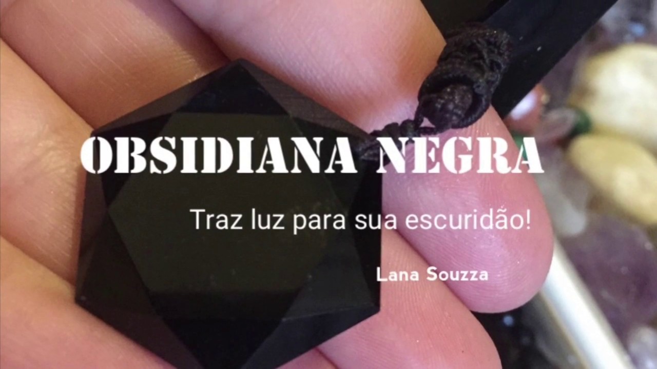 OBSIDIANA NEGRA - A PEDRA QUE TRAZ LUZ À SUA ESCURIDÃO!