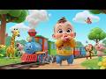 Choo Choo Train Ride Song for Kids | Fun Vehicle Nursery Rhyme &amp; Baby Music 🚂🎶