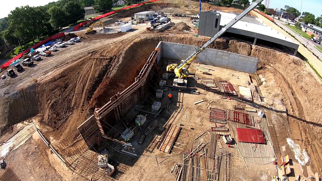 Merriam Community Center Construction June 2019 YouTube