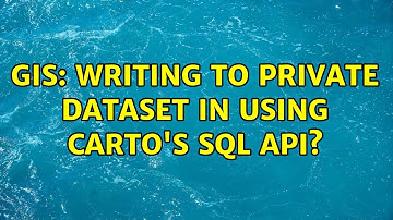 GIS: Writing to private dataset in using CARTO