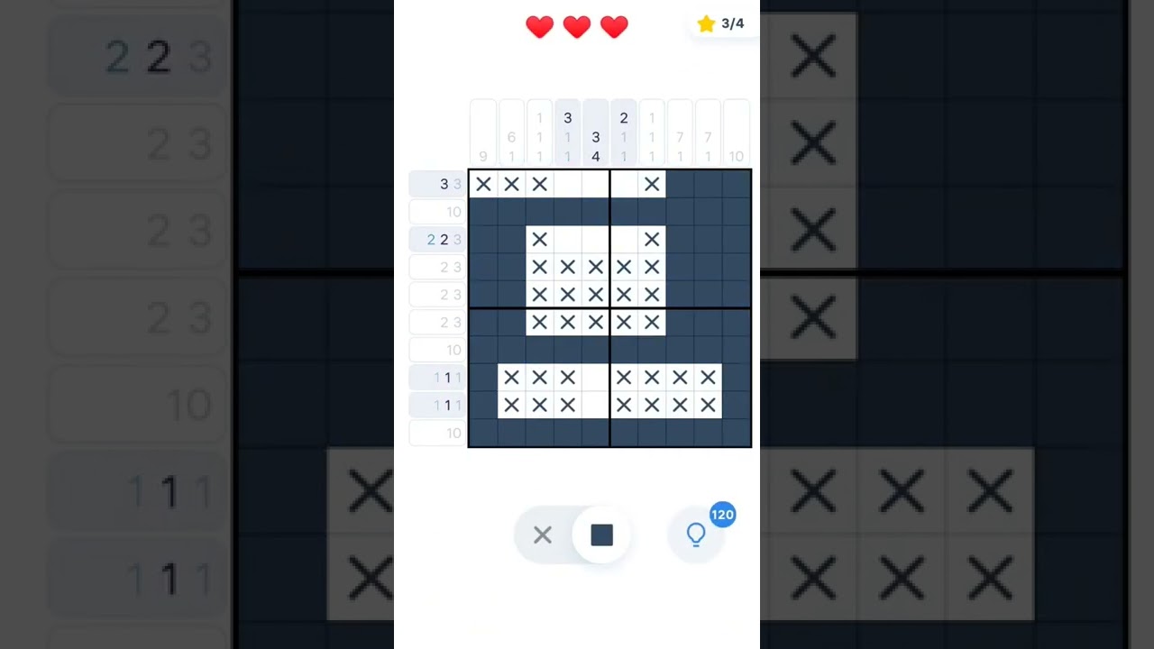 Японский кроссворд "Водопад"