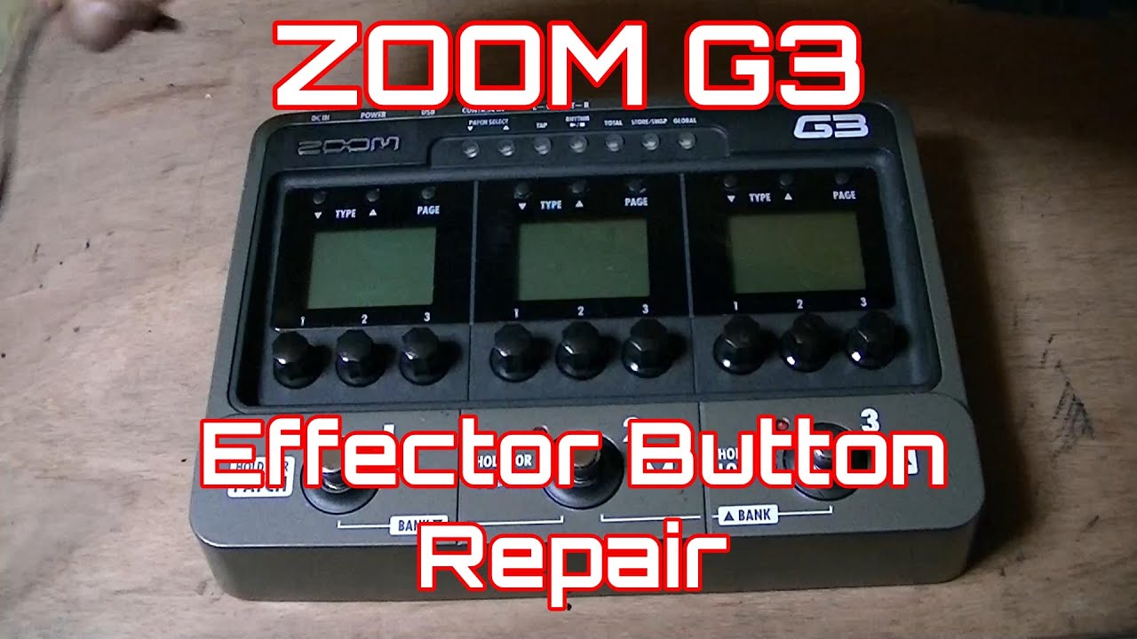 ZOOM G3 ボタン修理【エフェクター修理】 - YouTube
