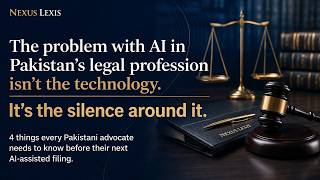 The problem with AI in Pakistan's legal profession isn't the technology. It's the silence around it