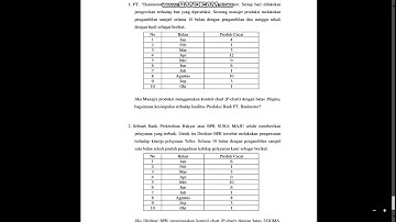 Aplikom | Modul Quality Control with POM QM soal 1