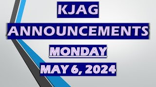KJAG - May 6, 2024