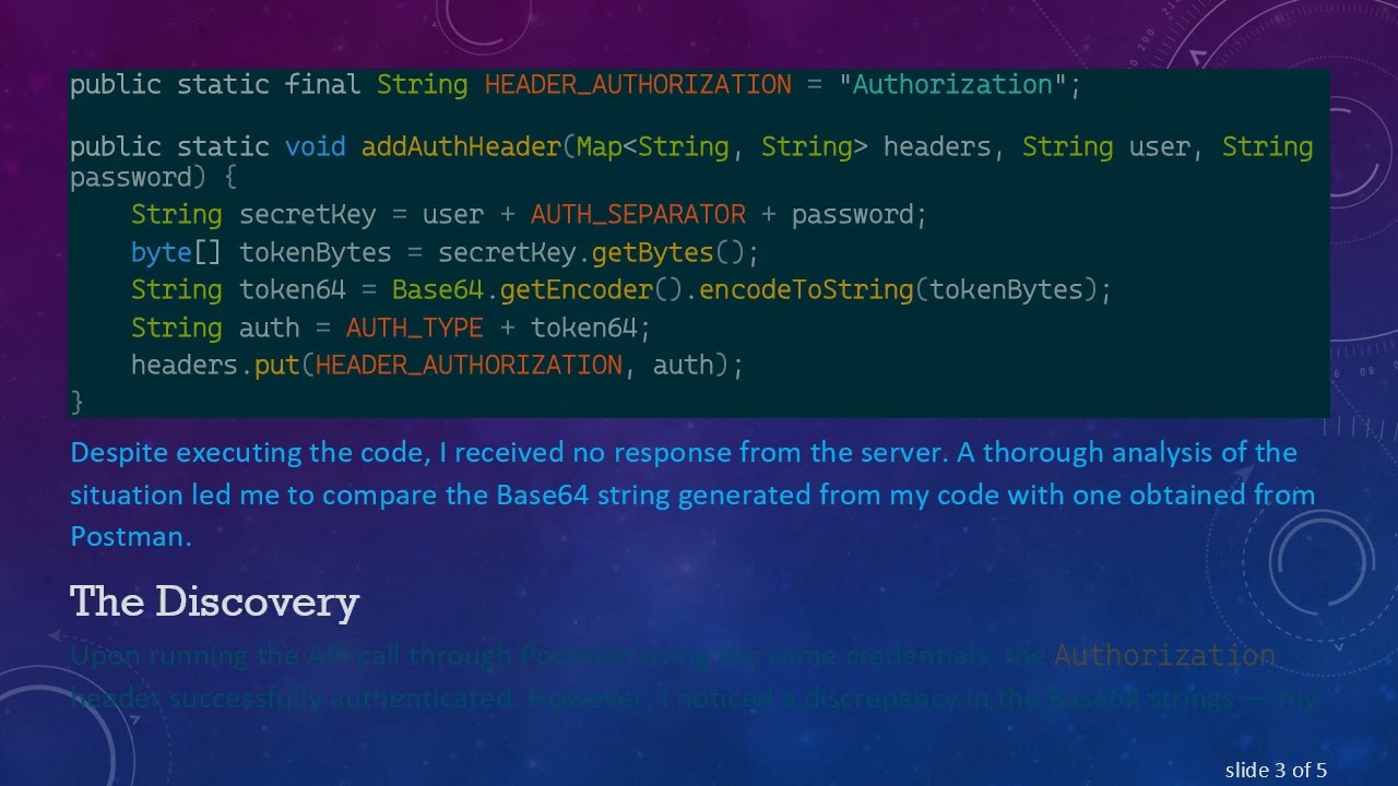 Resolving Basic Auth Authorization Header Issues with Base64 Encoding
