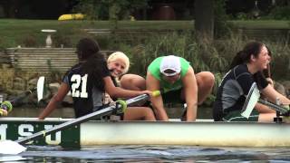 Spartan Softball gets a lesson on the water from the Rowing Team