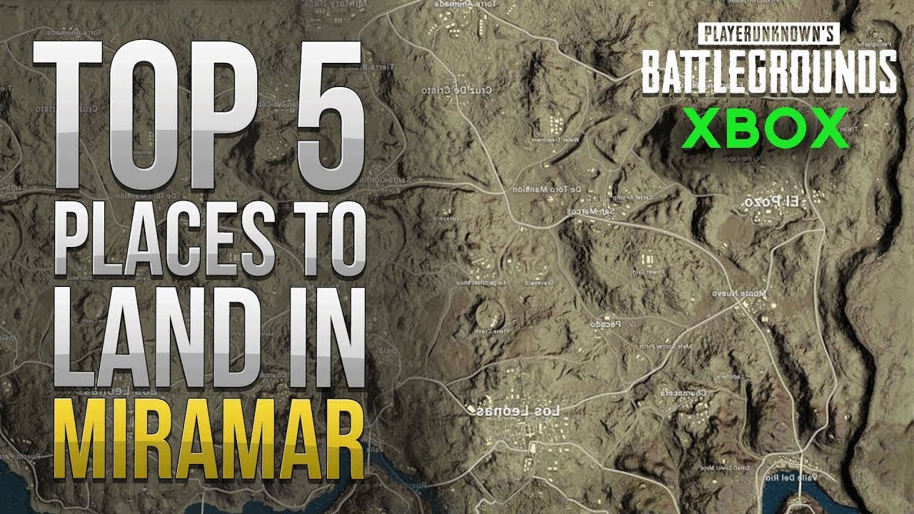 TOP 5 Looting Spots in MIRAMAR (PUBG XBOX)