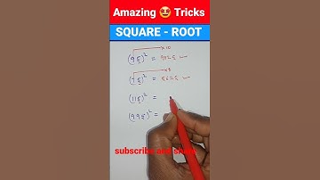 Square root trick / 2 sec me Square nikale #ssc #upsc #railway #shorts #viral