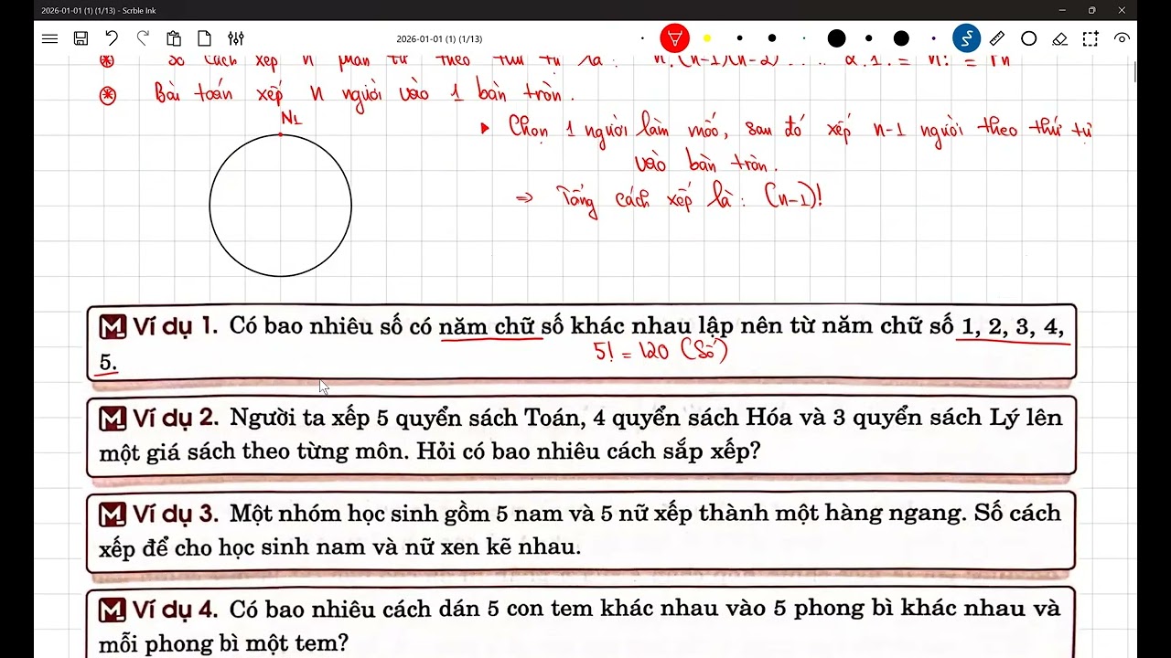 Xây nền xác suất Buổi 2 Hoán Vị , Tổ hợp,  Chỉnh hợp
