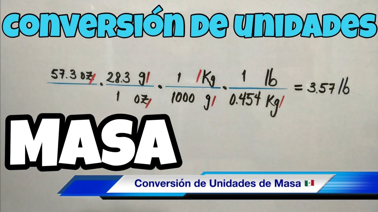 Conversión De Unidades De Masa Gramos Kilogramos Libras Onzas