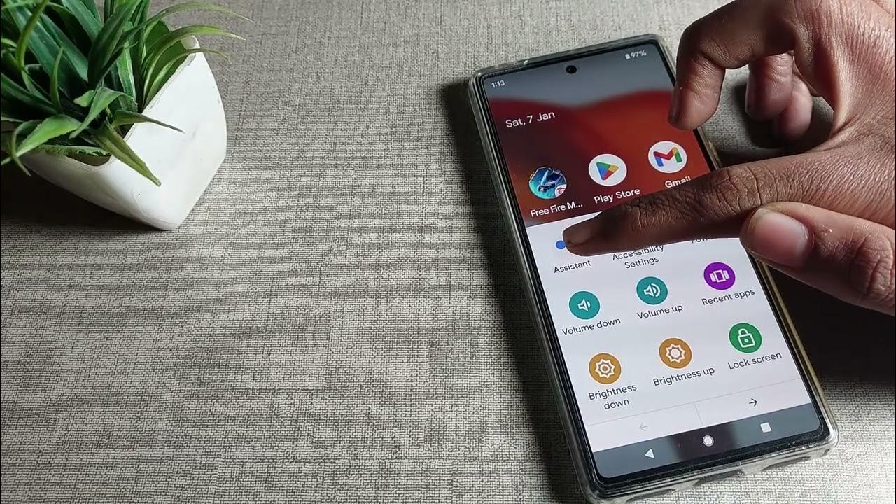 Accessibility Menu on google pixel 7 pro, how to use Accessibility menu