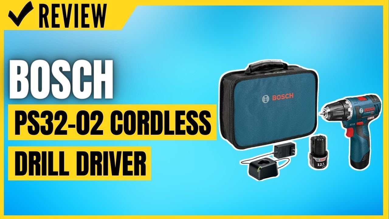 Bosch PS3202 Cordless Drill Driver 12V Brushless Compact Drill