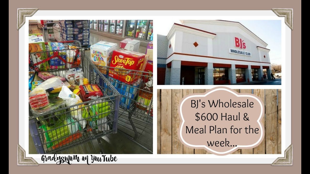 $600 BJ's Wholesale Haul + Meal Plan for the week | GradysMom