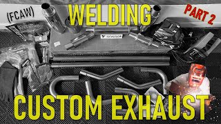 How to weld a custom exhaust using a budget Harbor Freight Titanium flux core welder  - PART 2 by Forward Momentum 4,531 views 1 year ago 11 minutes, 31 seconds