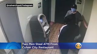 Caught On Video: 2 Men Steal ATM From Culver City Restaurant