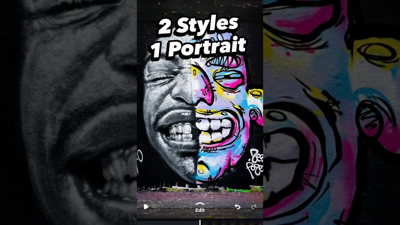 2 styles 1 portrait 