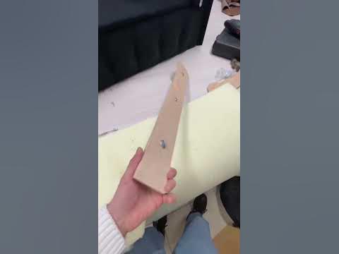 Один из способов сделать накладку для подлокотника. - YouTube