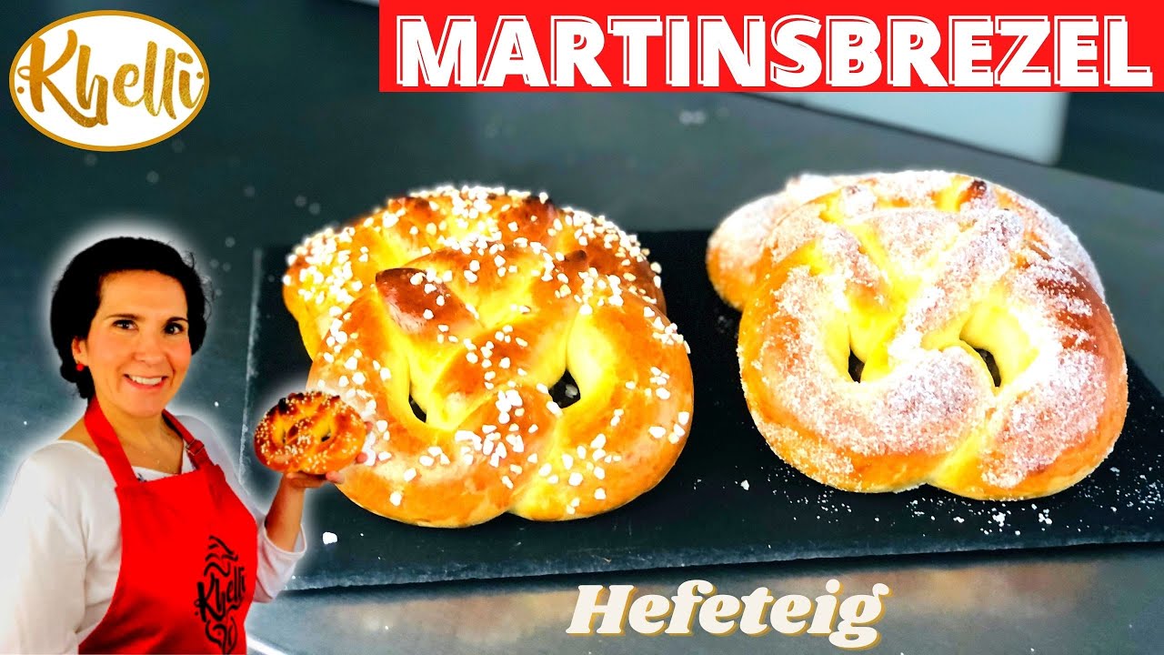 Martinsbrezeln selber backen/ St. Martin / süßer Hefeteig / wie vom Bäcker