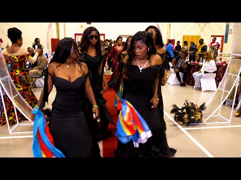 Epic Bridesmaids Congolese Wedding Entrance | Afara Tsena Méchant Méchant (JACQUE & LEONTINE) IN