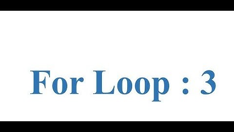 21_Loop_Tutorial-3: infinite for Loop By Abdullah Ibn Ubaidullah (for loop-3)