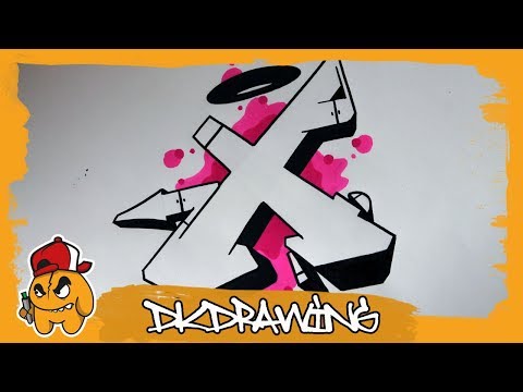 graffiti-alphabet-tutorial---how-to-draw-graffiti-letters---letter-x