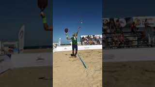 Beach Tennis - Michelle Capeletti - Saque Slow Motion - Tutorial