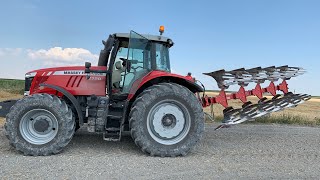 200 Beygi̇r Mey Ferguson 7720 Ünlü Dönerli̇ Pulluk Aniz Sürümü