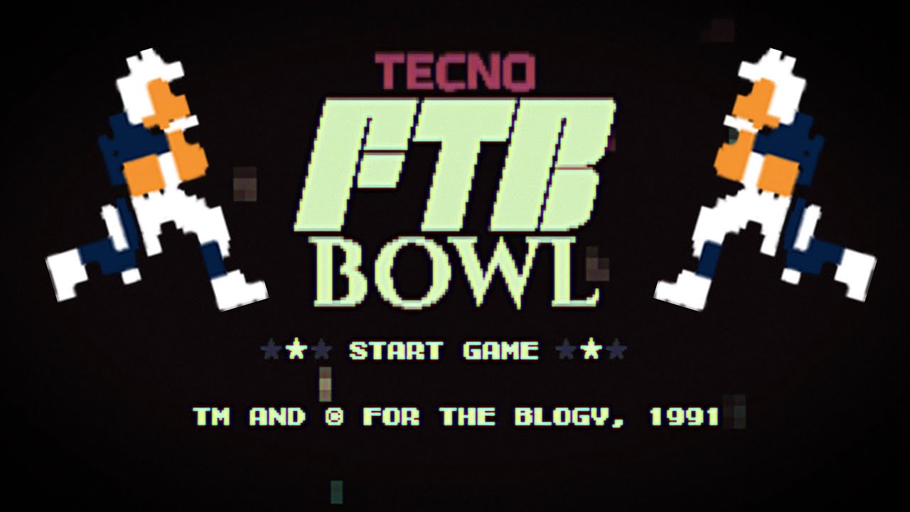 "Tecmo For The Blogy Bowl" video game commercial [1991] | For The Blogy