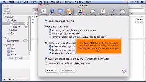 An overview of settings and preferences in Apple Mac Mail