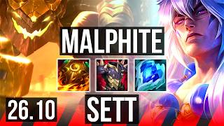 MALPHITE vs SETT (TOP) | Good KDA: 4/1/7 | KR Master | 26.10