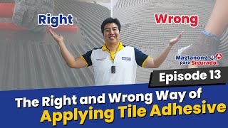 How to Apply Tile Adhesive and Set Tiles Properly  [Make Your Tiles More Durable]