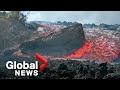 La Palma volcano: Massive lava blocks tumble down mountain as molten rock cakes over island village