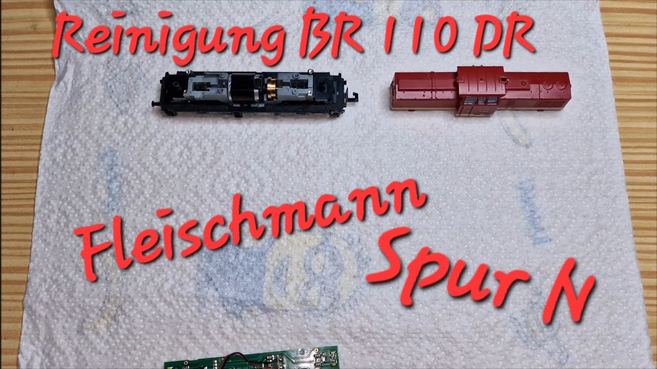 Reinigung Diesellok Fleischmann BR 110 DR Spur N