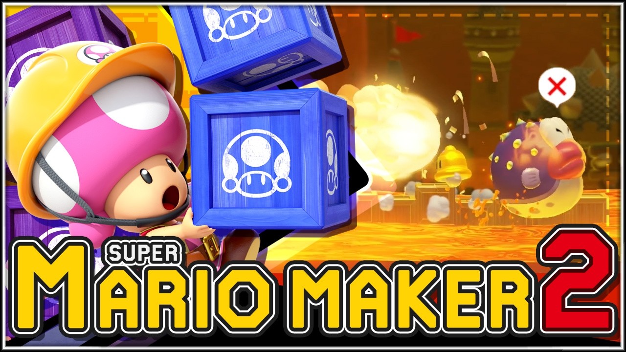 Este pez tiene problemas de apetito y YO soy el menú! | Super Mario Maker 2: Super worlds